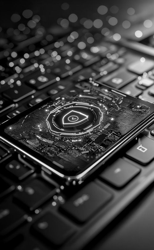 futuristic-technology-interface-displayed-keyboard-showcasing-advanced-anti-tracking-featu
